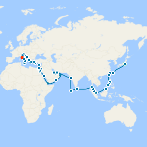 Grand Spice Routes & Roman Roads fr. Tokyo to Rome with 1 Nt Stay