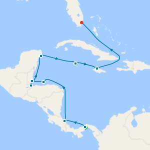 Crescent Beaches & Colourful from Panama City to Miami