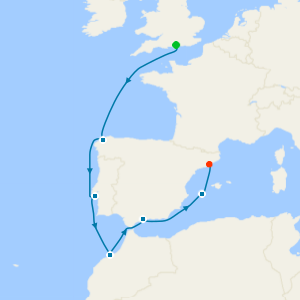 LAST CABINS REMAINING! Lisbon, Casablanca & Ibiza Fly Cruise from Portsmouth