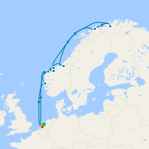 Arctic Circle & Northern Lights from Rotterdam with Amsterdam Stay