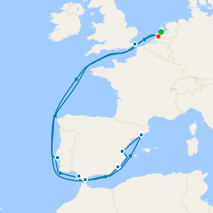 Western Mediterranean: Lisbon Overnight from Rotterdam with Amsterdam Stay