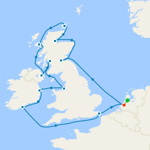 Wild British Isles: Glasgow Evening Stay from Rotterdam with Amsterdam Stay