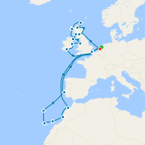 Canary Islands & British Isles: Madeira & Glasgow from Rotterdam with Amsterdam Stay