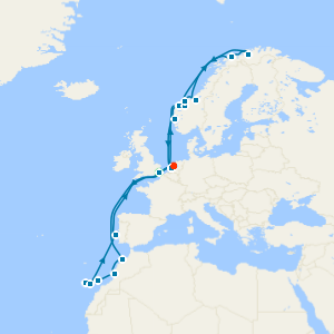 Canary Islands & Northern Lights: Las Palmas from Dover to Amsterdam with Stay