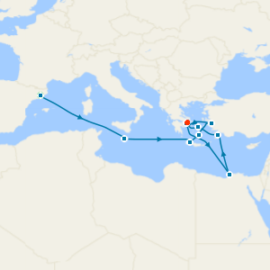 History Channel: Greek Isles, Malta & Cairo with Barcelona and Athens Stays