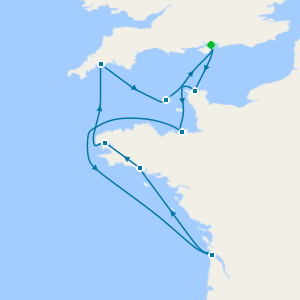 Seaside Charm: From Cherbourg to Guernsey from Portsmouth