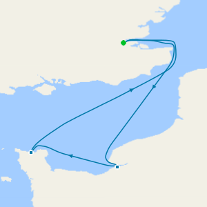 Weekend Voyage to Northern France from Tilbury