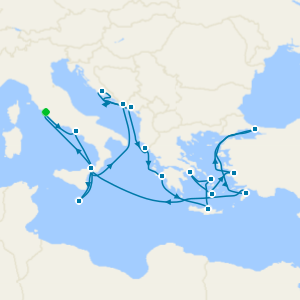 The Best Of The Mediterranean Fly Cruise from Rome