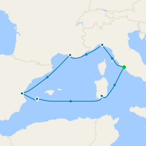 Italy, France & Spain from Rome