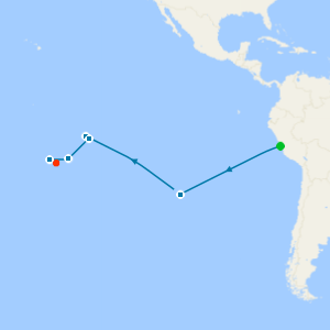 South America & French Polynesia from Lima (Callao) to Papeete (Tahiti)