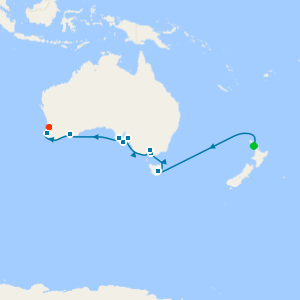 Australia & New Zealand from Auckland to Fremantle (Perth)
