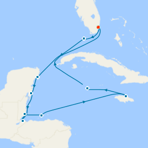 COMPLIMENTARY BUSINESS CLASS FLIGHTS Caribbean Flavors & Cozumel - Miami Roundtrip