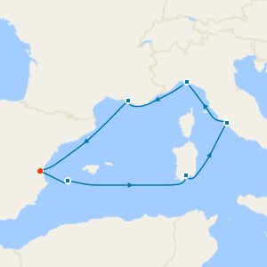 Spain, Italy & France from Valencia with Stay