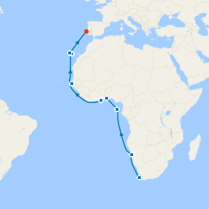 West African Adventure from Cape Town to Lisbon with Stay