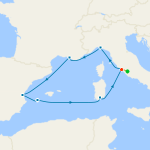 Italy, France & Spain from Rome with Stay