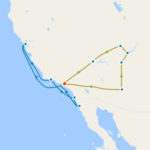 Western USA Trails Coach Tour with Classic California Coast