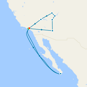 Western Trails Tour & Mexican Riviera from Los Angeles