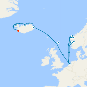 Fjords of Norway & Iceland from Amsterdam with Stay