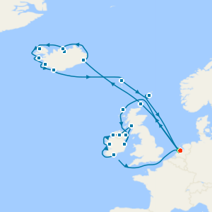 Ireland & Cliffs of Moher with Iceland from Amsterdam with Stay
