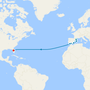 Transatlantic with Barcelona and Orlando Stays