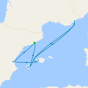 Spanish Serenity to French Daydreams Fly Cruise from Barcelona