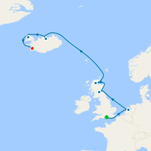 English Elegance to Idyllic Iceland from Portsmouth with Reykjavik Stay