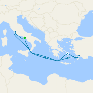 Italy, Greece & Turkey from Naples
