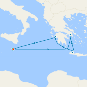 Greek Isles from Malta with Stay
