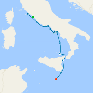 Malta, Sicily & Amalfi Coast from Rome