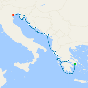 Discover the Mediterranean from Athens to Venice