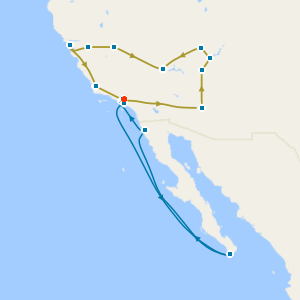 Western USA Discovery Coach Tour with Mexican Riviera Cruise