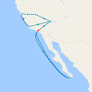 Western Frontiers Tour with Mexican Riviera from Los Angeles