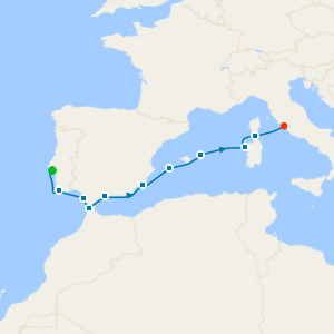 Charming Mediterranean from Lisbon to Rome
