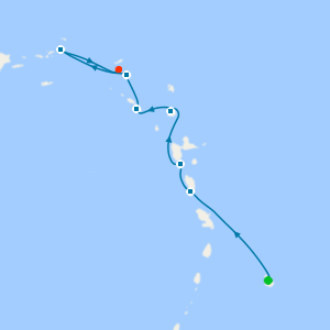 Eastern Caribbean with St. Barths from Barbados