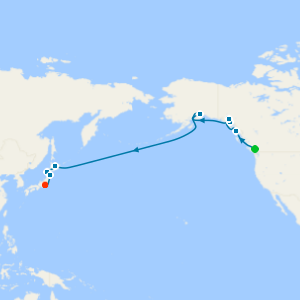 Hubbard Glacier to Mount Fuji from Vancouver