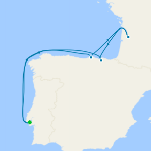 Sunset in Santander from Lisbon