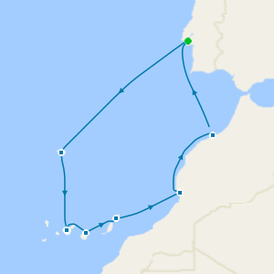 Cerulean Canary Islands from Lisbon