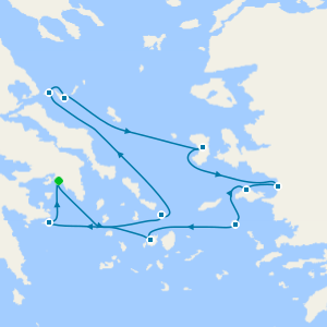 Yachting the less-travelled Greek Isles, Mykonos and Turkey from Athens