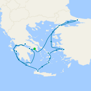 Greek Islands from the Corinth Canal to the Bosporus from Athens