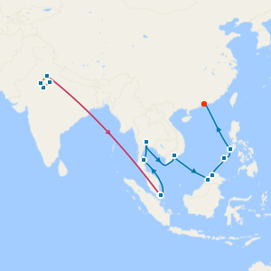 8 Nt India's Tigers & Golden Triangle Tour, Singapore & Sentosa Stays with Thailand & Philippines