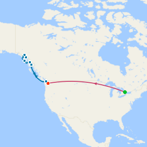 Toronto, Niagara Falls & Alaska from Seattle with Stays