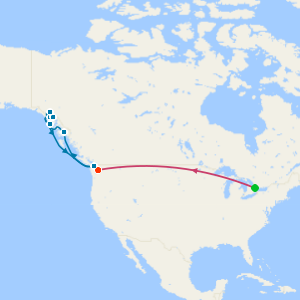 Toronto, Niagara Falls & Alaska from Seattle with Stays