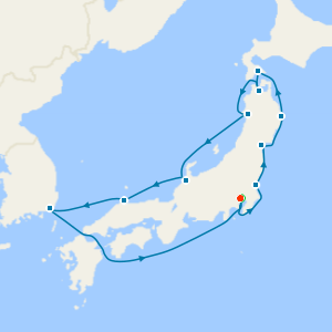 Under the Cherry Trees from Tokyo - Fly Cruise