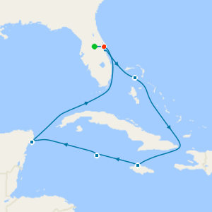 Caribbean & Great Stirrup Cay from Orlando with 7nt Stay and Car Hire