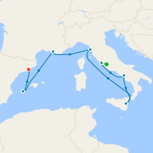 Italy, France & Spain with Rome and Barcelona Stays