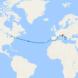 Niagara Falls & Transatlantic from New York to Ravenna