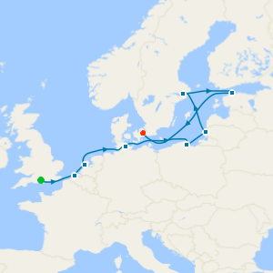 Germany, Belgium & Sweden from Southampton to Copenhagen with Stay