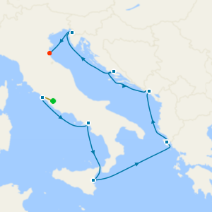 Italy, Greece & Croatia from Rome with Stay
