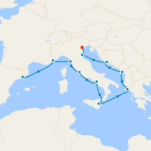Italy, France & Greece with Barcelona and Venice Stays
