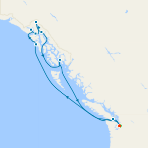 Alaska with Glacier Bay from Seattle with Stay